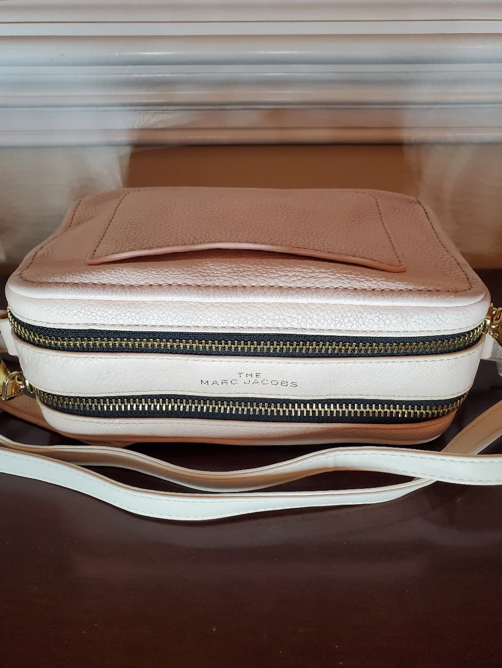 Marc Jacobs The Softshot 21 Pebbled Leather Crossbody Bag Pink Tutu